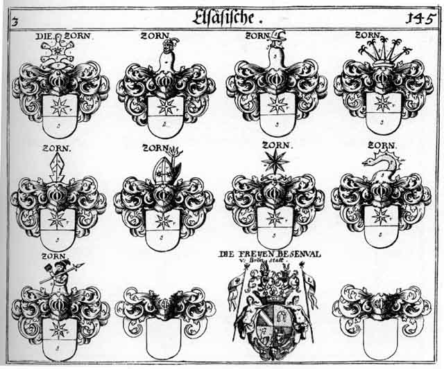Coats of arms of Stangen, Zor, Zoren